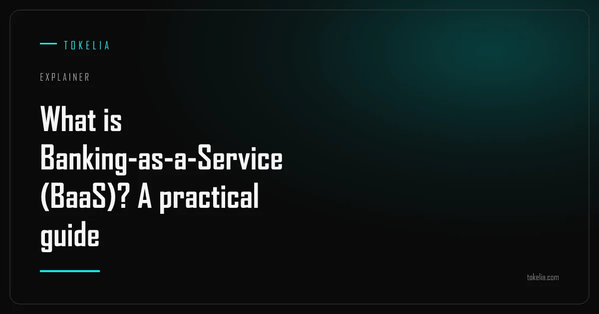 A licensed bank, a BaaS platform and a branded app connected by API calls